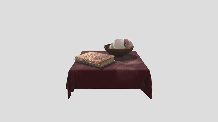 Necronomicon Still life # 2 No Materials 3D Model