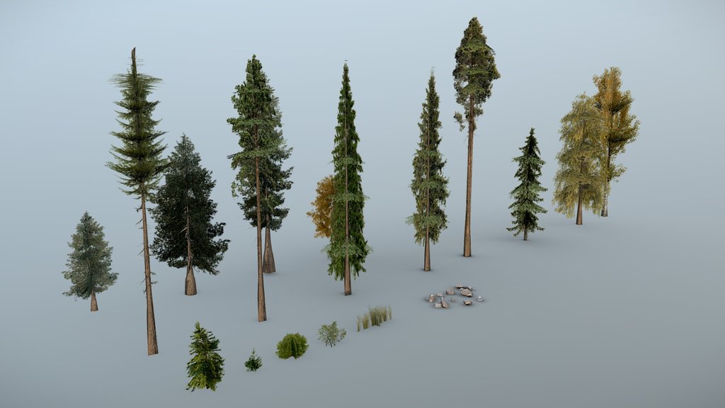 Low Poly Forest Tree Pack
