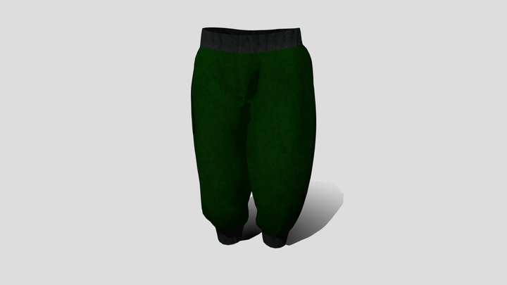 Medieval  Pants_ game ready 3D Model