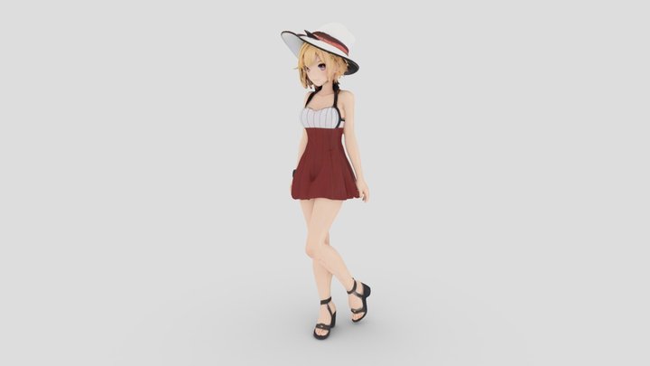 Luna – Summer Dress Ver. 3D Model