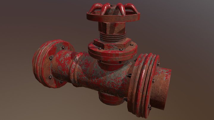 Gate Valve 3D Model