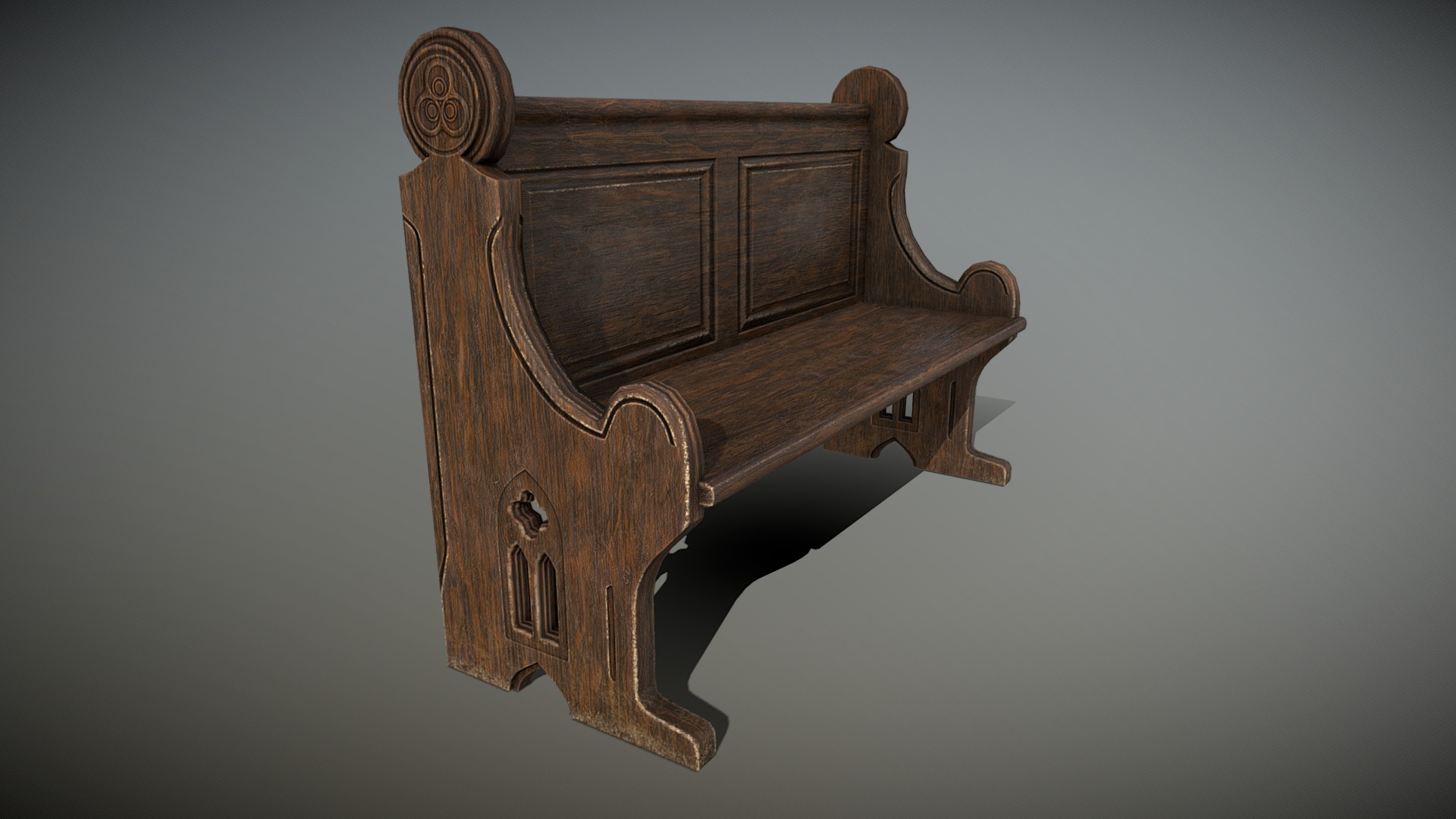 Church bench 2 - Download Free 3D model by Elisey (@dwelfster) [5ff95fc