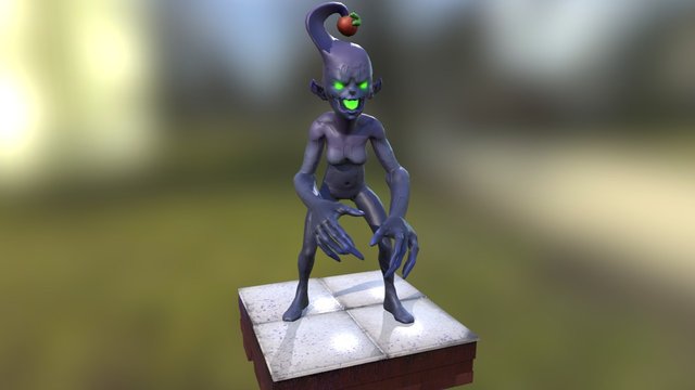DarkSugar Zombie - Female 3D Model
