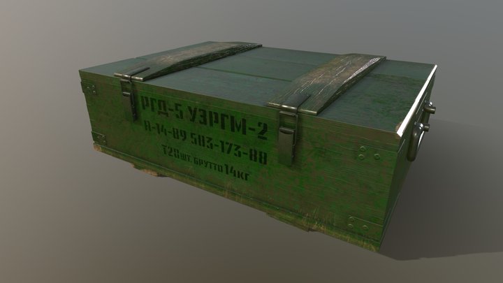 The Soviet granade box 3D Model