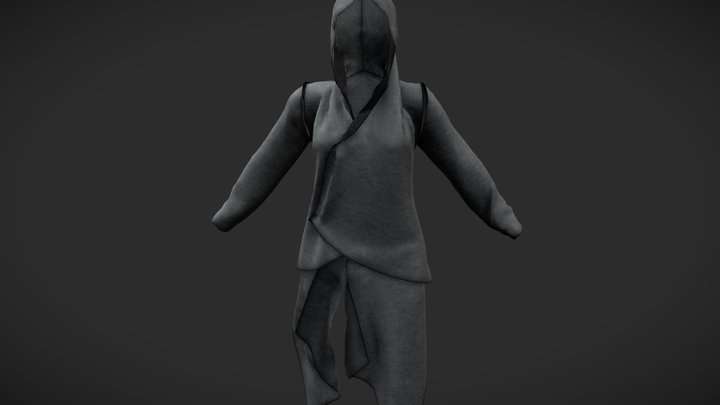 Louis Vuitton Boyhood Puffer Hoodie 3D model