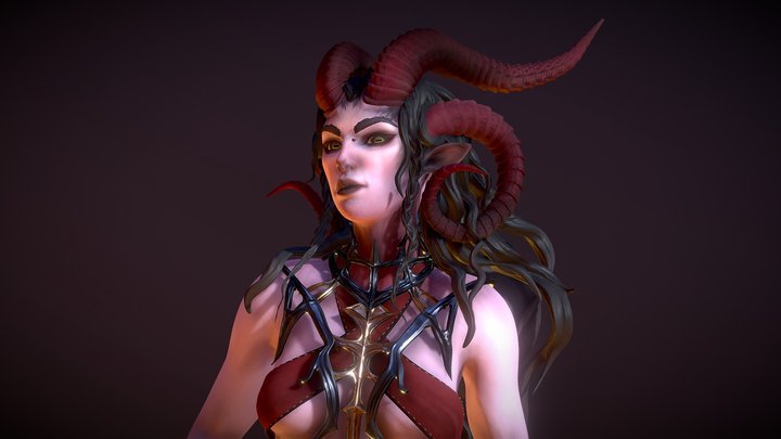 Infernal Faun - DAE character creation WIP 3D Model