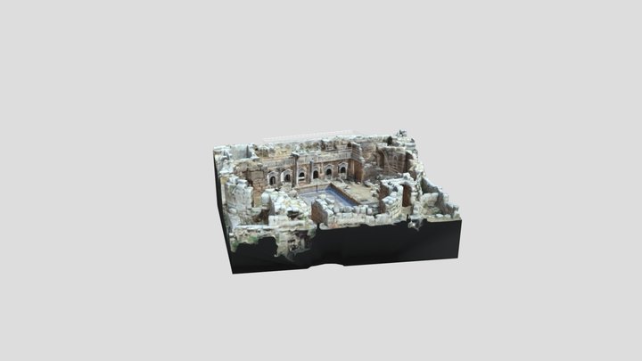 Peirene Fountain Corinth - Greece 179373 3D Model
