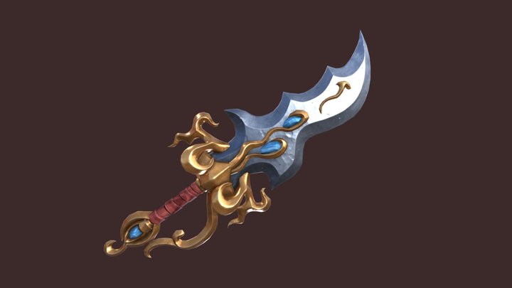 Stylized Sword 3D Model