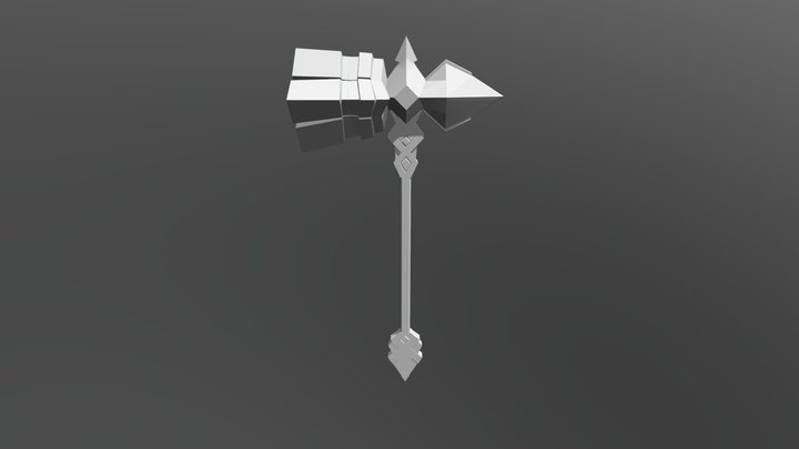 DarkSiders 2 Possessed Hammer High Poly 3D Model