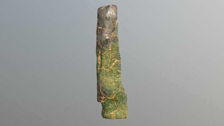 Small Stone Column 1 (Marble Vein Infection) 3D Model
