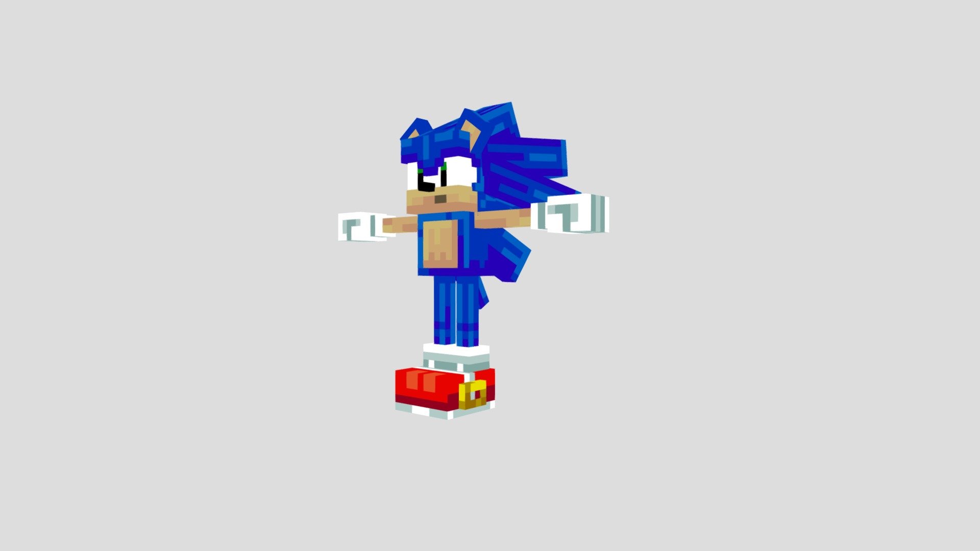 Minecraft - sonic the hedgehog - Download Free 3D model by Dani (@Dani ...