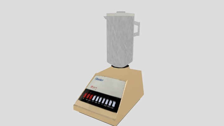 Vintage Blender - PSX/PS1 Style Low Poly 3D Model
