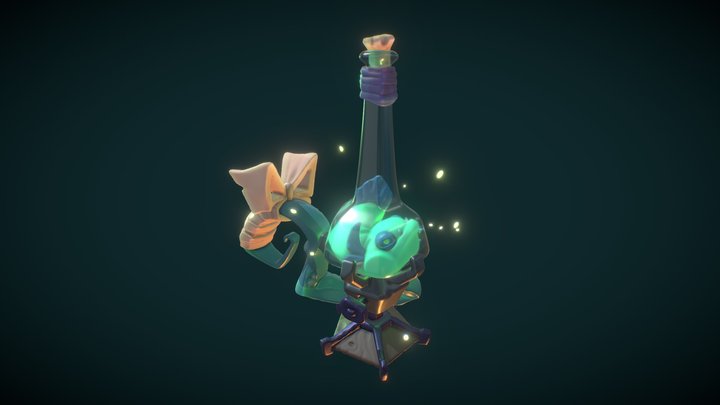 Stylized Creation - Fish Lamp 3D Model