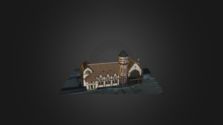 济南火车站Jinan Bahnhof 3D Model