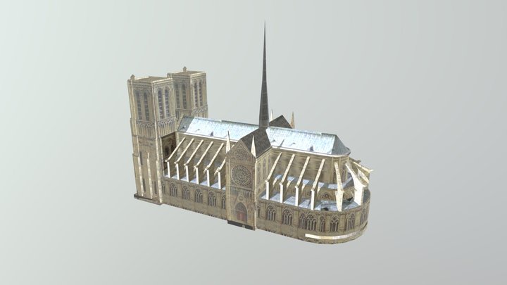 Notre Dame de Paris 3D Model