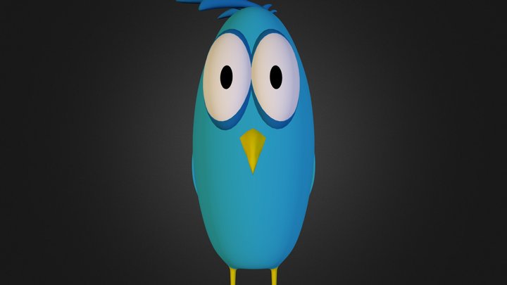 Blue Bird 3D Model