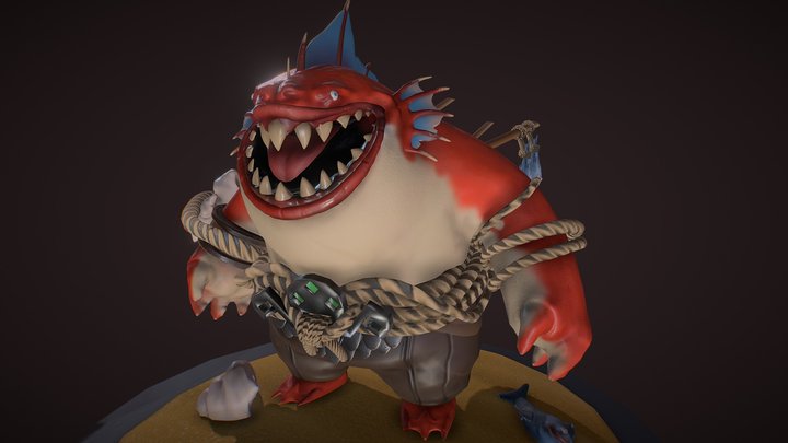Fish mouther 3D Model