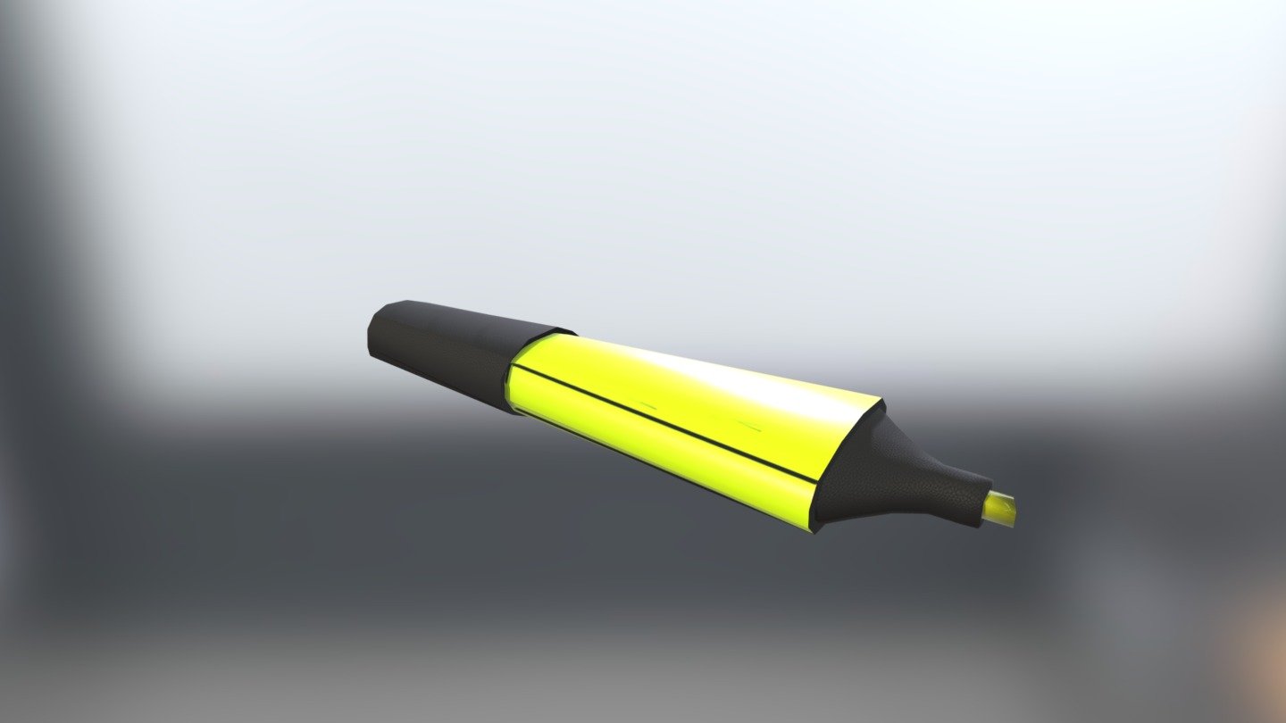 Highlighter Download Free 3D model by c_irby_paint (cirby2180