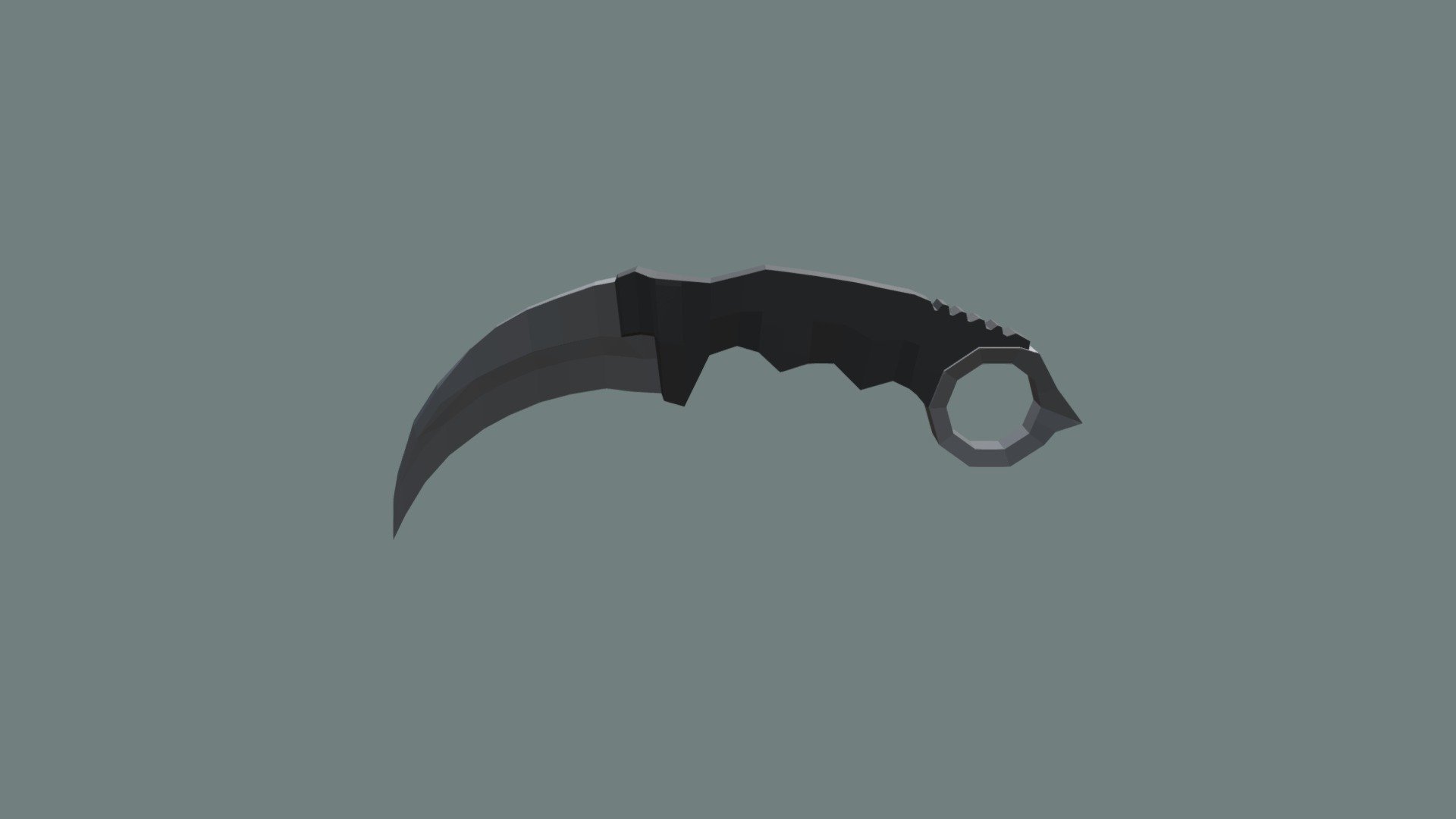 Low Poly Kerambit - 3D model by fuadps [6001acf] - Sketchfab