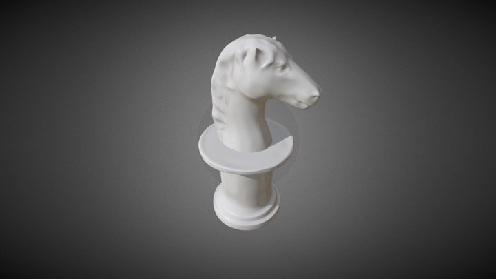Horse Chess Piece 3D Model