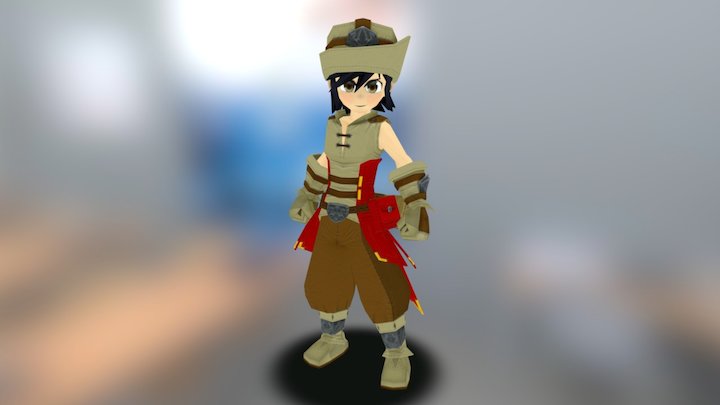 RPG Mage Character 3D Model