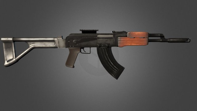 Modified AK-47 3D Model
