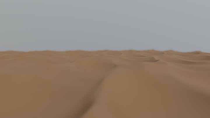 Free Sand Dunes for blender 3D Model