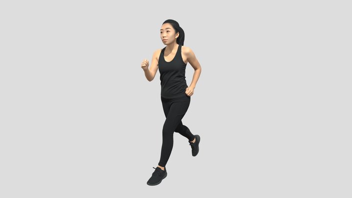 Runner in Black Activewear