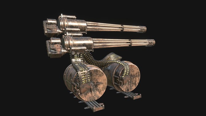 Gua 8 Avanger Gun 3D Model