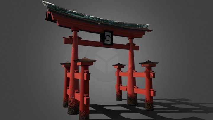 Torii Gate (Itsukushima Shrine) 3D Model