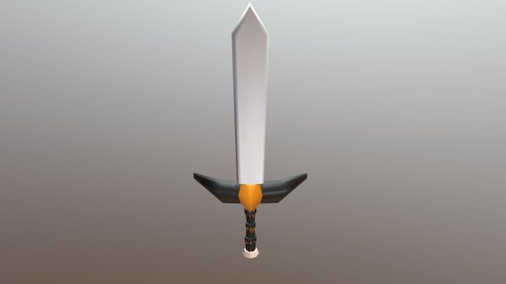 Espada Low Poly 3D Model