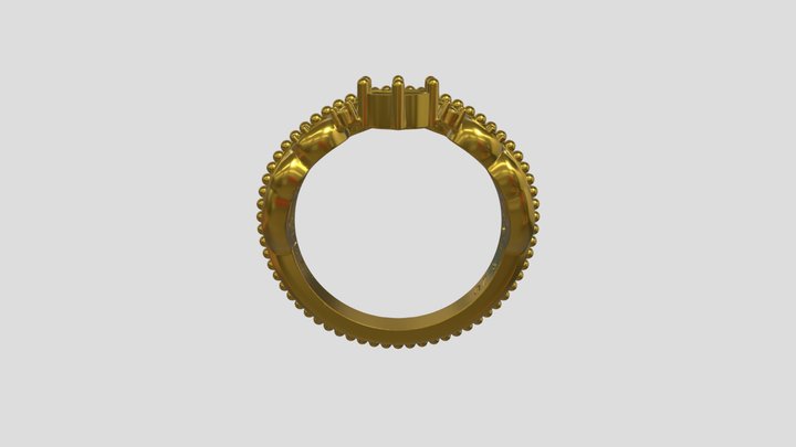 Louise Ring with stamps 3D Model