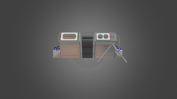 Станция гигиены рук GRENT 019 R 3D Model