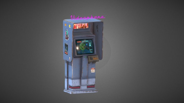Video call street cabin 3D Model