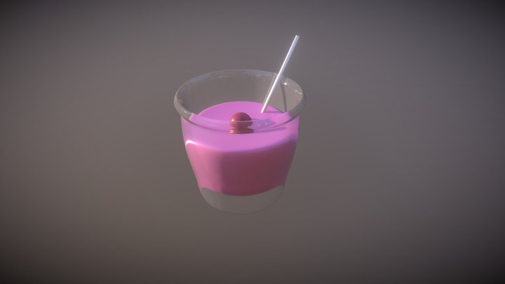 Pink Drink 3D Model