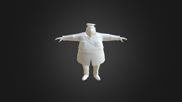 Corrupted Cop 3D Model