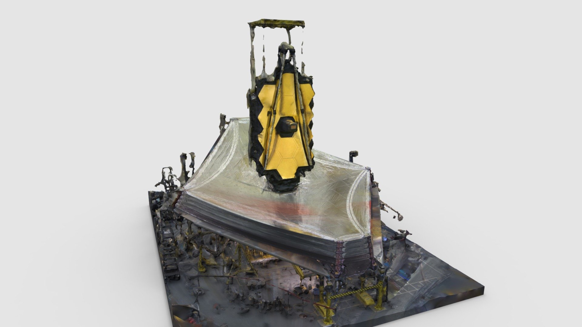 JWST in the clean room - 3D model by Simeon Schmauß (@semeion) [6008dd9 ...