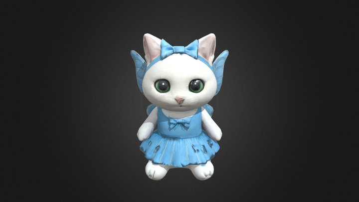 Fairy Feline 3D Model