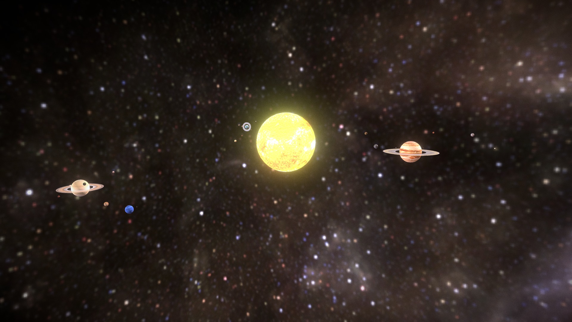 3D model Solar System - This is a 3D model of the Solar System. The 3D model is about a group of planets in space.