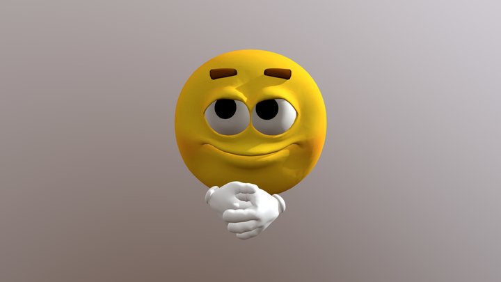 Emoji Smile 3D Model