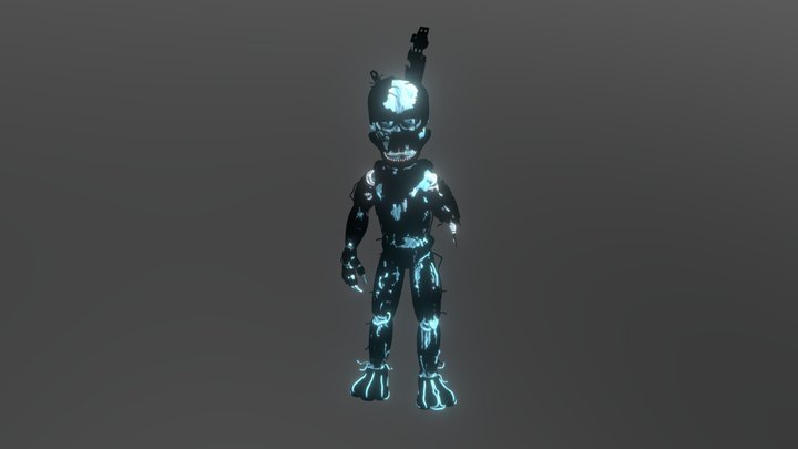 scraptrap-fnaf black ice 3D Model