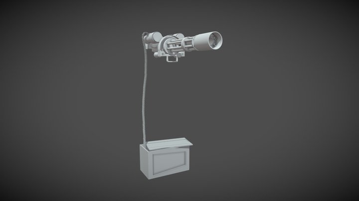 Machine Gun 3D Model