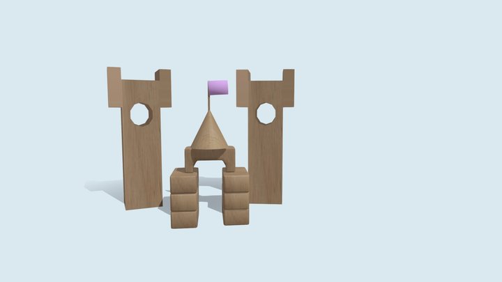 Block_Castle 3D Model