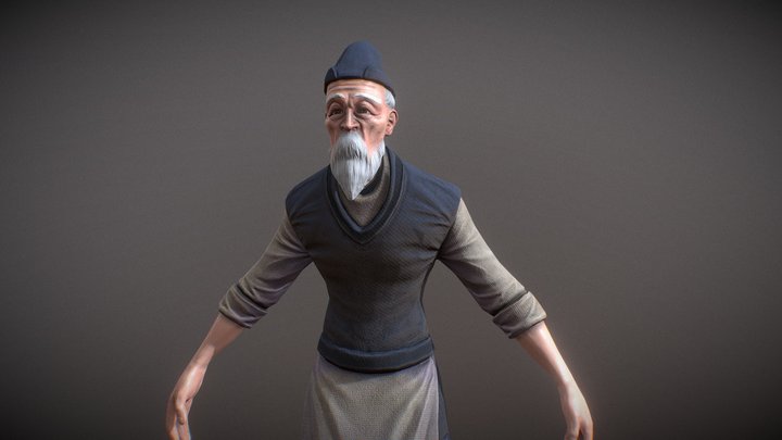 Village head 3D Model