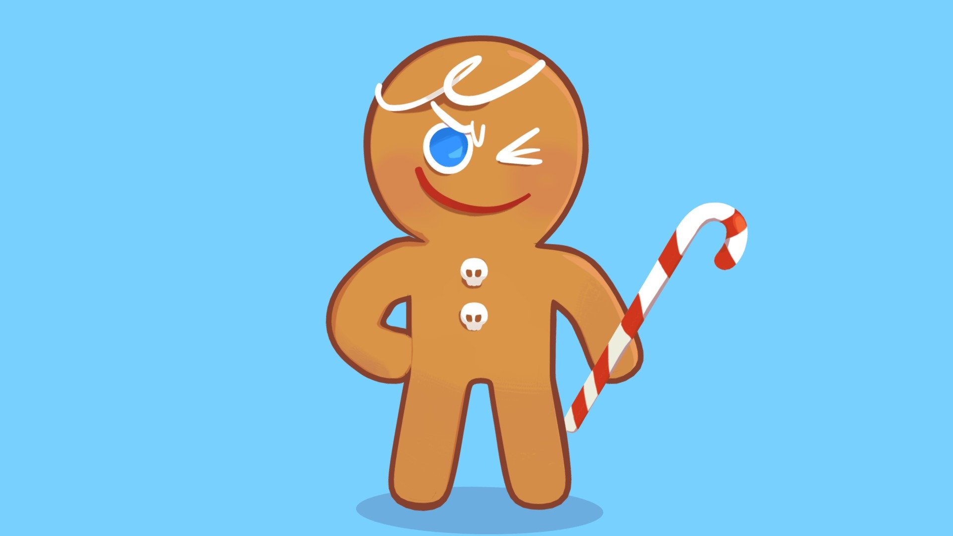 Gingerbrave 3D model by Pokych Adams (Pokych_Adams) [600feaf