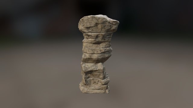 Pedestal Rock 3D Model