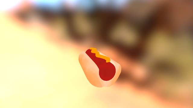 Hotdog 3D Model
