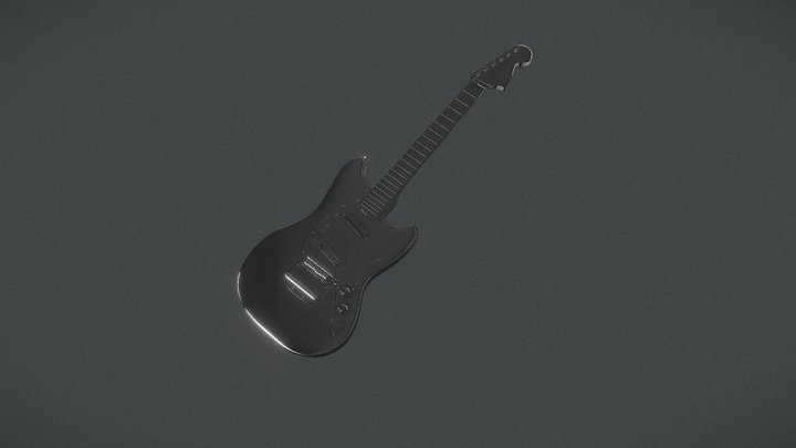 Guitar Mustang 3D Model