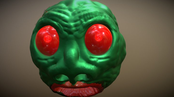 Possessed Creature Head 3D Model