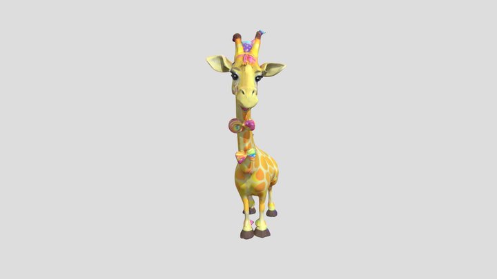 Funny giraffe 3D Model